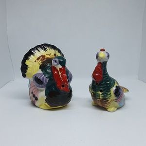 Vintage Turkey Salt & Pepper Shaker Set
